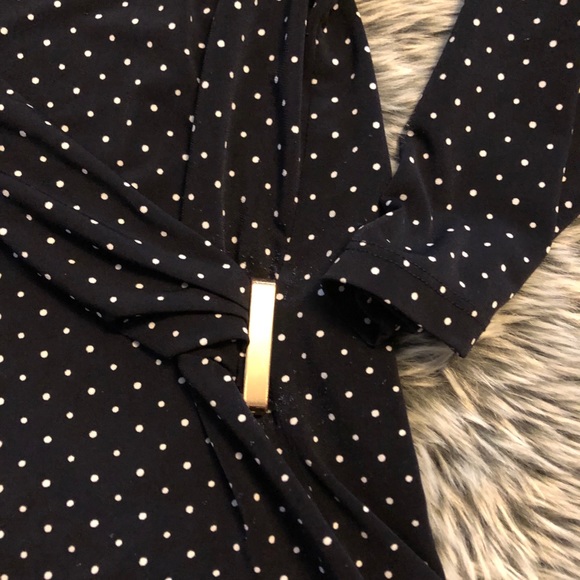 Black Polka Dot Blouse - Picture 2 of 3